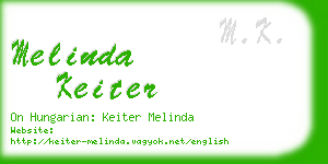 melinda keiter business card